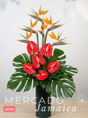 Arreglo con Anturios Juego de Corazones