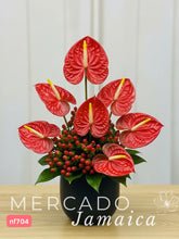 Besos con Anturios Arreglo Floral