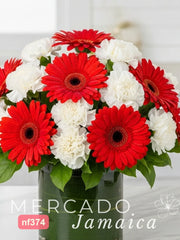 Arreglo Floral Gerberas con Claveles