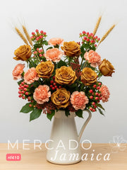 Puesta de Sol con Rosas Cafe Late