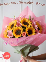 Caricia Solar: Ramo de Girasoles, Acapulcos y Rosas México