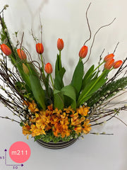 Arreglo con Tulipanes Luna Rosa Curly !