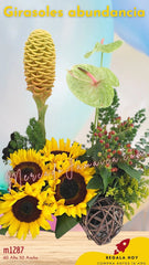 Arreglo con Girasoles Abundancia !