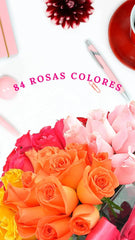 Arreglo con Rosas Nido Color 84 Rosas !