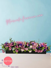 Arreglo Floral con Acapulcos Lisianthus Rosa y Morados 1 Metro