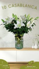 Arreglo de Flores Casa Blanca !