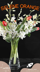 Arreglo Flores Orquídeas Blancas Selene Orange !