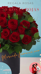 50 Rosas rojas florerias ciudad de México