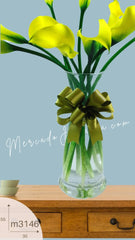 10 Flores Callas Color Amarillo