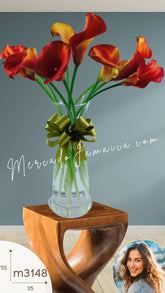 10 Flores Callas Naranja