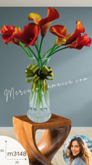 10 Flores Callas Naranja