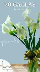 20 Flores Callas Blancas