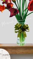 20 Callas Morado y Naranja