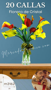 20 Callas Naranja y Amarillo