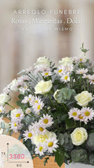 Arreglo Fúnebre con Rosas La Piedad