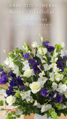 Arreglo Fúnebre Lisianthus de Paz