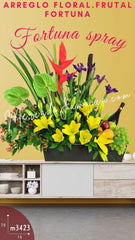 Arreglo Frutal y Flores Fortuna Spray