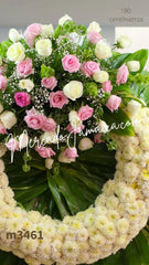 Corona Fúnebre Rosas con Mi Corazon