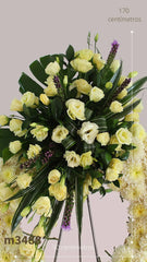Corona Fúnebre Eterno Lisianthus