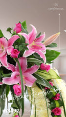 Corona Fúnebre con Acapulcos del Mar