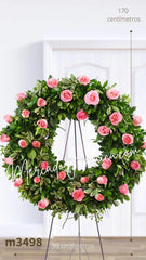 Corona Fúnebre con Rosas Recuerdo