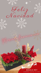 Arreglo Navidad Rosas Rojas Navidad City !