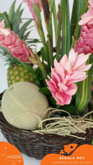 Canasta Frutal Heliconias Colgantes !