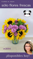 7 Girasoles y Flores Lila