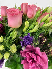 ¡Hermoso ! Rosas y Lisianthus!