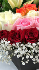 ¡Arreglo con 100 Rosas y Lilies!