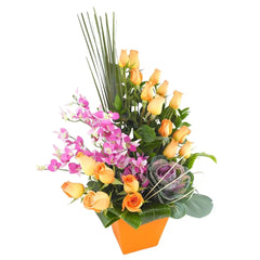 ¡Rosas y Orquídeas Lila un Sueño en Color!