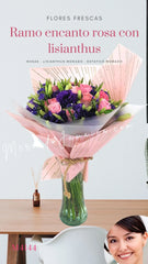 Ramo Encanto Rosa con Lisianthus