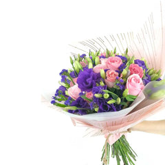 Ramo Encanto Rosa con Lisianthus