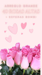 ¡Arreglo Grande Rosas Hermosas!