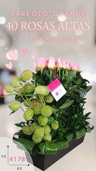 ¡Arreglo Grande Rosas Hermosas!