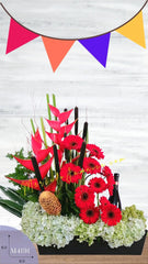 Capitan Arreglo Frutal con Gerberas
