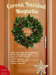 Corona Navidad Magnolia !