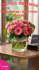 Boutique de Capullos Rosa, Centro de Mesa
