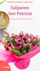 Arreglo Floral de Tulipanes San Patricio !