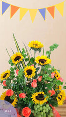 Florerias Df Arreglos Frutales con Girasoles !