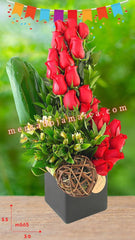¡Arreglo Rosas Barcelona Red 24 un Regalo de Esperanza y Belleza!