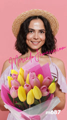 Ramos a Domicilio Tulipanes Rosa !