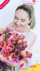 Floreria de Mexico La Chica de Mis Sueños, Ramo con Tulipanes