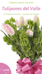 Arreglo con Tulipanes Rosa y del Valle