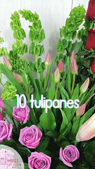 ¡Arreglos de Tulipanes con Rosas Marvel!