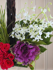 ¡Arreglo Orquídeas Blancas Litio!