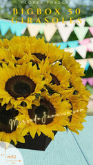Envia Flores 50 Girasoles Grandes Bigbox !