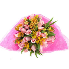 Ramo de Rosas Rosa Aqua Amistad Real !