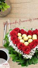¡Corazon Rosas y Chocolates!