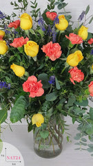 Arreglo con Rosas y Claveles